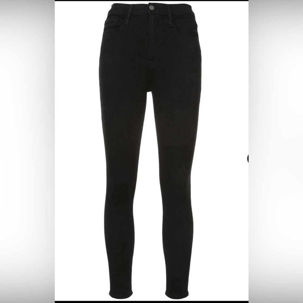 NWT Frame Ali High Rise Cigarette Jeans in Noir Black, Size 29
